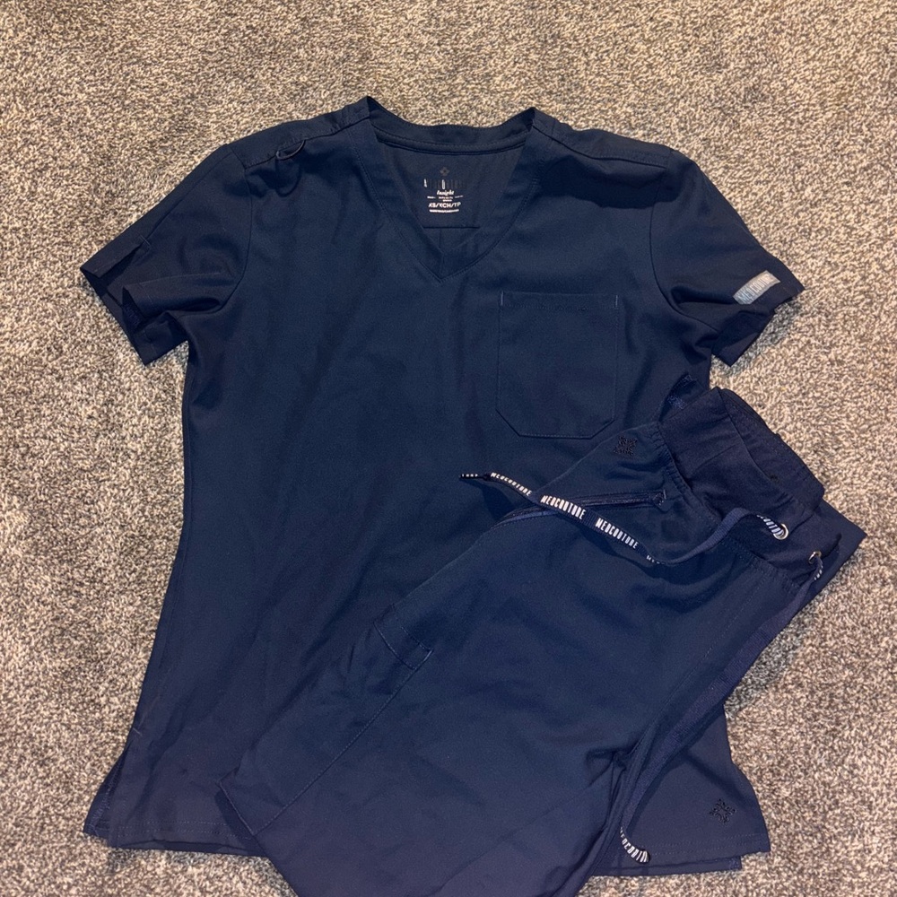Med Couture Navy Scrub Set